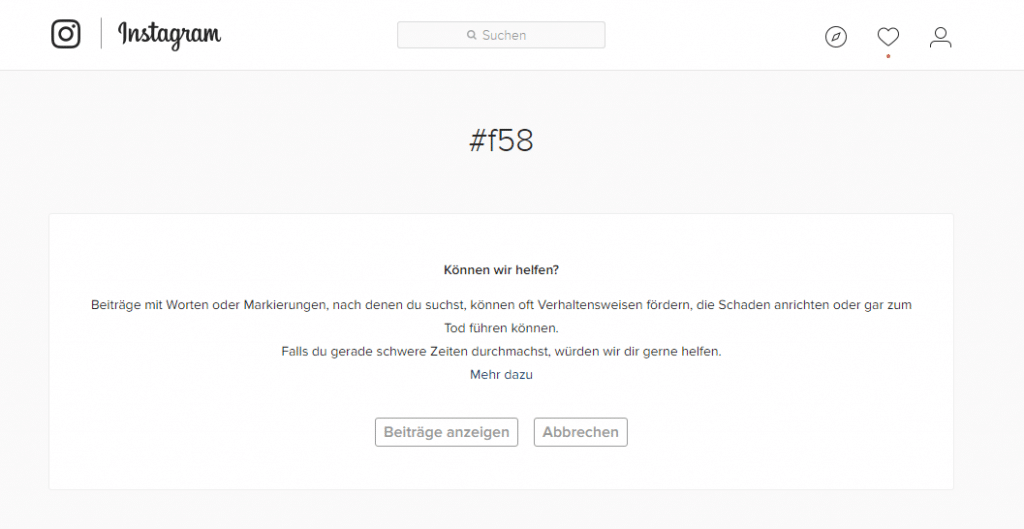Blue Whale Game Instagram warnung